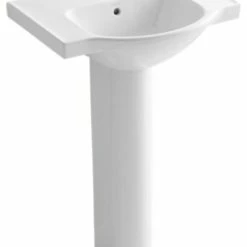 Brand new 🔥 Kohler Veer 24" Pedestal Bathroom Sink With Single Faucet Hole, White ⌛