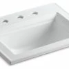 Coupon 🥰 Kohler Memoirs Stately Drop-In Bathroom Sink W/ 8" Widespread Holes, White 🎁 -Bathroom Sinks Shop home design 37
