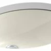 Cheap 👍 Kohler Caxton Oval 17" X 14" Under-Mount Bathroom Sink W/ Overflow, Biscuit ✔️ -Bathroom Sinks Shop home design 53