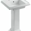 Discount ๐ Kohler Tresham 24" Pedestal Bathroom Sink With 8" Widespread Faucet Holes, White ๐ฅฐ 1 Discount ๐ Kohler Tresham 24" Pedestal Bathroom Sink With 8" Widespread Faucet Holes, White ๐ฅฐ -Bathroom Sinks Shop home design 54