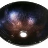 Cheap 🤩 Dawn Kitchen & Bath Products, Inc Dawn Tempered Glass, Hand-Painted Glass Vessel Sink-Round Shape, Dark Violet 👏 -Bathroom Sinks Shop home design 59