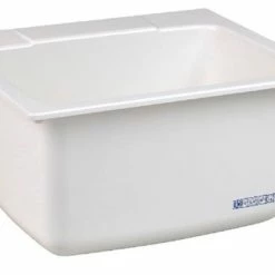 Promo ✔️ E. L. Mustee & Sons, Inc. Mustee, Bathroom Sink, White, 25"x22"x14" 🛒