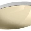 Buy 🥰 Kohler Rhythm Oval Under-Mount Bathroom Sink, Mirror French Gold 🔔 -Bathroom Sinks Shop home design 73