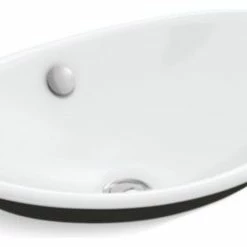 Budget ✨ Kohler Iron Plains Wading Pool Oval Bathroom Sink, White 💯