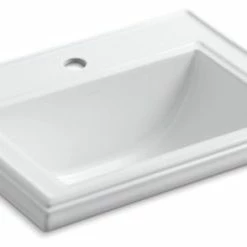 Top 10 ✨ Kohler Memoirs Classic Drop-In Bathroom Sink With Single Faucet Hole, White ⭐